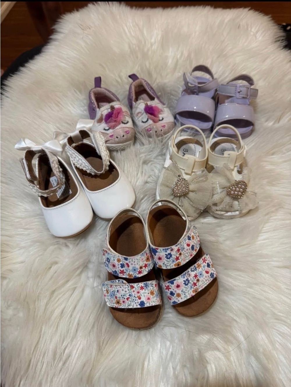 Baby girl shoe bundle sz 2-4